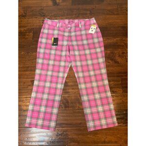 Nike Pink Plaid Golf Pants NWT $95, Size 16